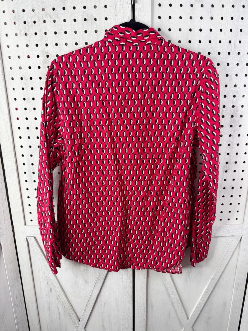 Victoria’s Secret Red Penguin Print Pajama Set Medium Cotton Button Front